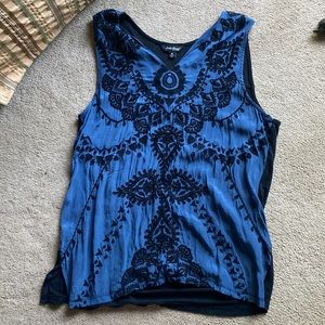 Lucky Brand Embroidered Tank